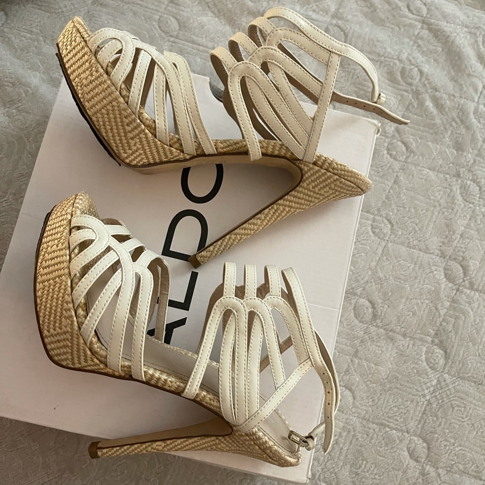 Aldo gladiator sandal heel
